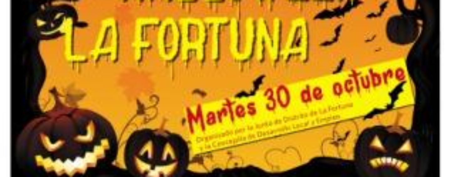 El Ayuntamiento y los comerciantes de La Fortuna celebran Halloween con concursos de escaparates y calabazas y fiesta en el barrio