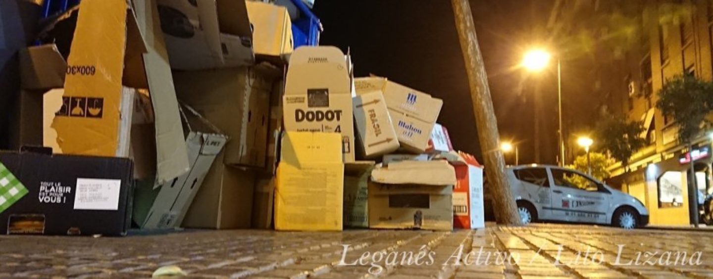 La recogida de basuras al 50% en Leganés por falta de personal