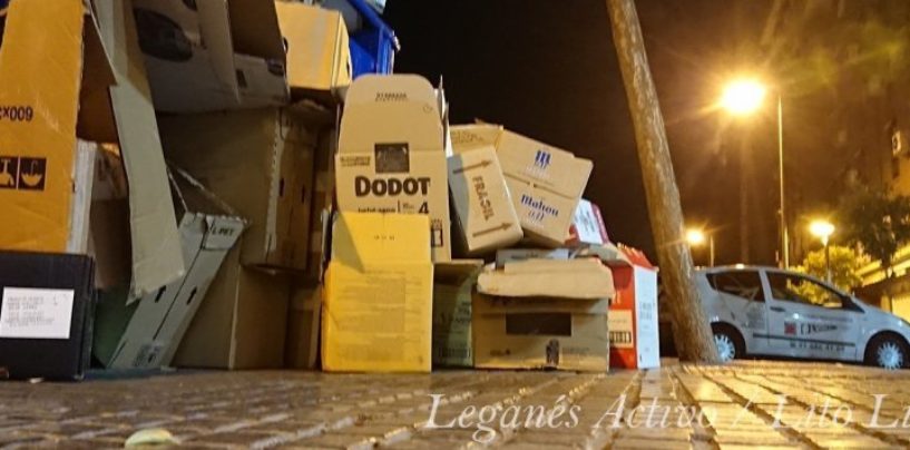 La recogida de basuras al 50% en Leganés por falta de personal