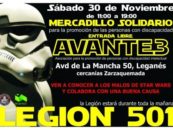 Mercadillo solidario AVANTE 3 y Legión 501 de Star Wars