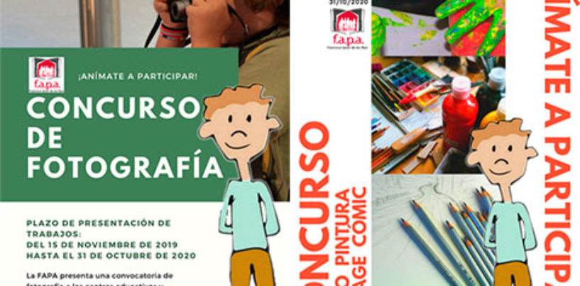 Concursos de la FAPA «Francisco Giner de los Ríos»: fotografía, dibujo, pintura, collage y cómic