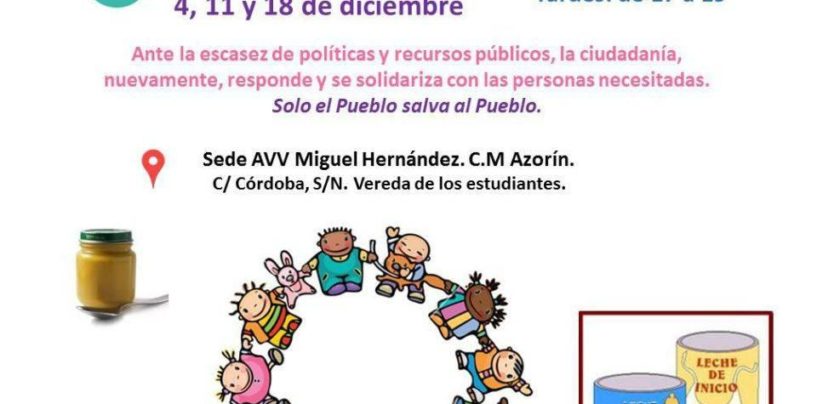 Recogida Solidaria de Productos de alimentación infantil para Comisión Ciudadana del Proyecto del Menor de Leganés