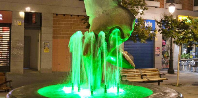 El Ayuntamiento de Leganés se suma al Día Mundial contra Cáncer e iluminará de verde los edificios institucionales y fuentes ornamentales