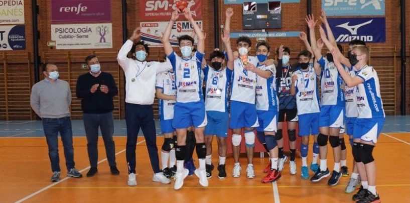 El Cadete Masculino del Club Voleibol Leganés se proclama líder de Madrid