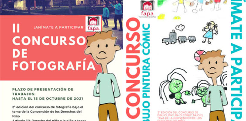 La FAPA “Francisco Giner de los Ríos” organiza la II Convocatoria del concurso de dibujo, pintura o cómic y el II Concurso de fotografía FAPA Derechos de la Infancia