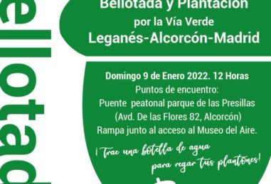 Bellotada y Plantación por la Vía Verde Leganés-Alcorcón-Madrid