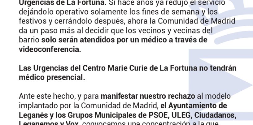 Concentración contra los recortes en las urgencias de la comunidad de Madrid.