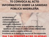 Acto informativo sobre la sanidad pública madrileña
