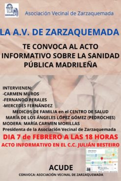 Acto informativo sobre la sanidad pública madrileña