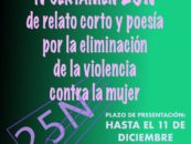 inventArte convoca el IV certamen de relato corto y poesía 25N por la eliminación de la violencia contra la mujer